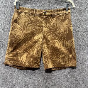 Garnet Hill Chino Shorts‎ 4 Brown Tropical Pima Cotton Blend Casual  Comfort